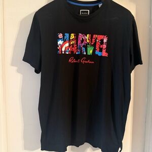 Robert Graham Black Marvel Graphic Tee